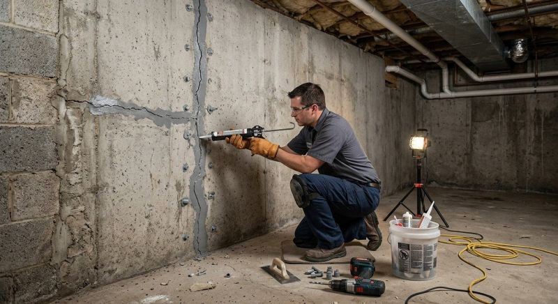 Basement Crack Repair in New Haven, CT