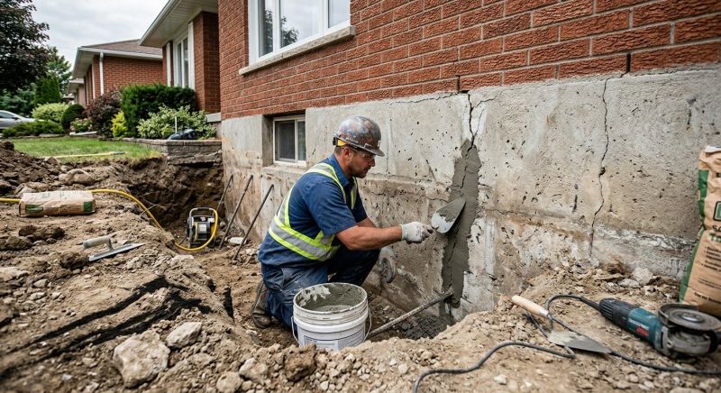 Basement Foundation Repair in Middlebury, CT