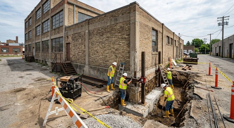 Building Foundation Repair in Oxford, CT