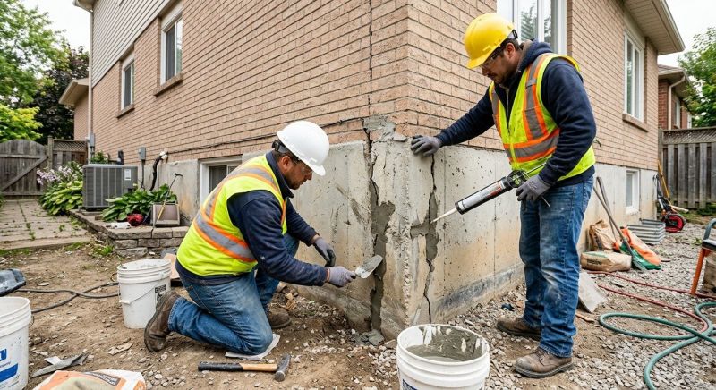 Building Foundation Repair in Sandy Hook, CT