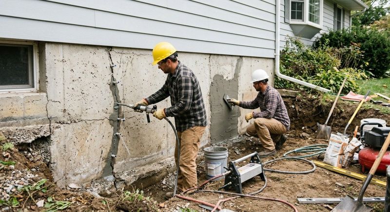 Concrete Foundation Repair in Derby, CT