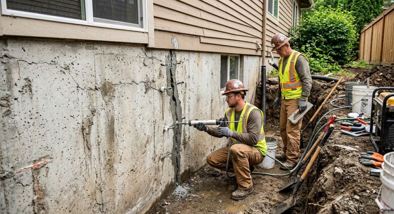 Cracked Foundation Repair in Ansonia, CT