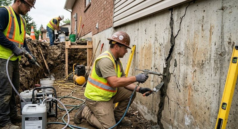 Cracked Foundation Repair in Berlin, CT