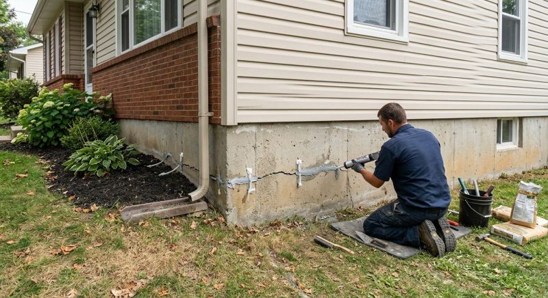 Cracked Foundation Repair in Monroe, CT