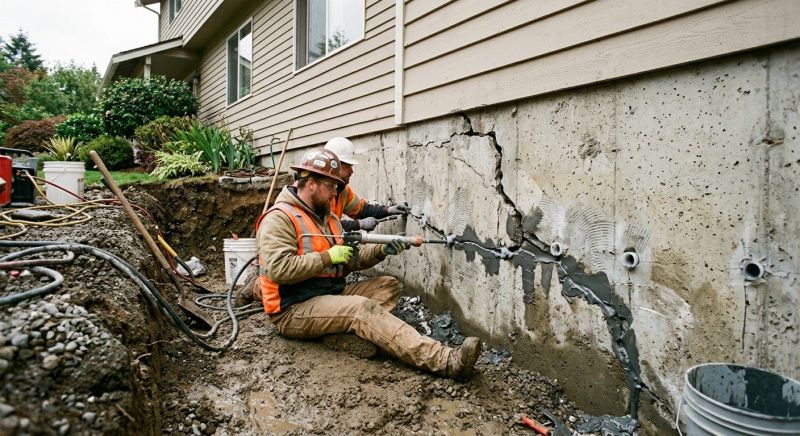 Cracked Foundation Repair in Plymouth, CT