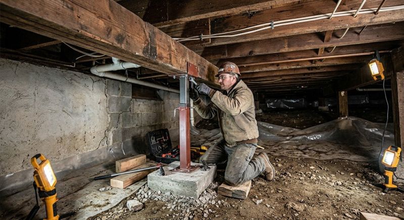 Crawlspace Foundation Repair in Branford, CT