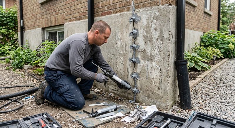 Foundation Crack Repair in Redding, CT