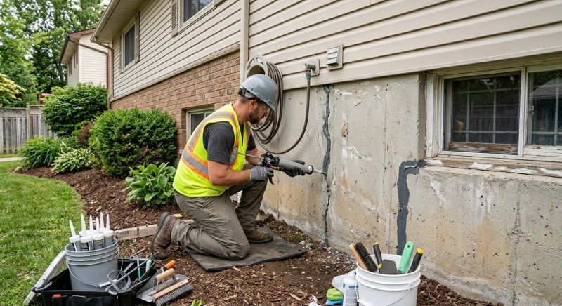 Foundation Crack Sealing in New Haven, CT
