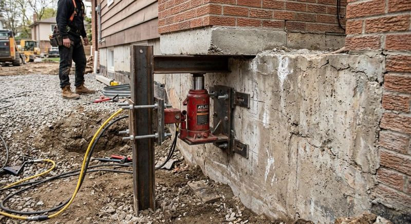 Foundation Jacking in Higganum, CT