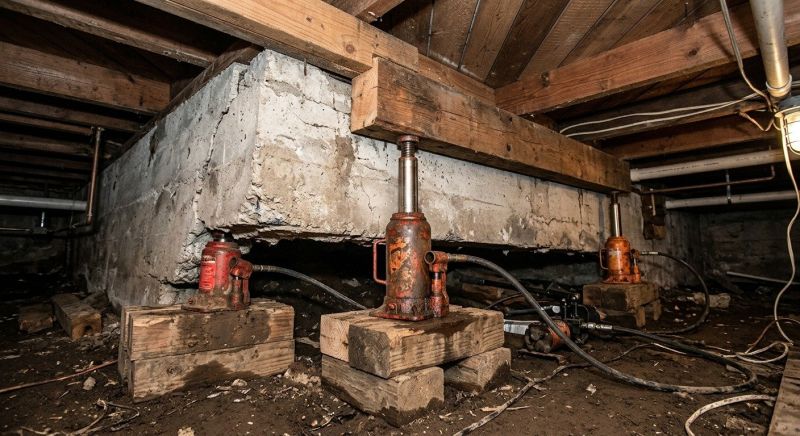 Foundation Jacking in Middlebury, CT