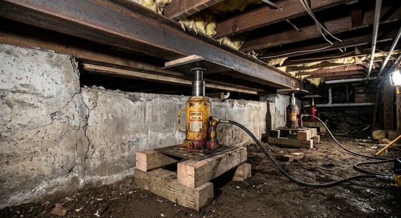Foundation Jacking in Middlebury, CT