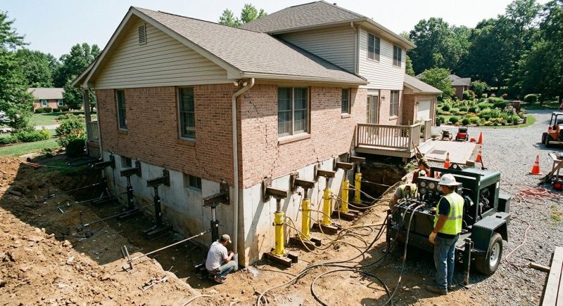 Foundation Jacking in North Branford, CT