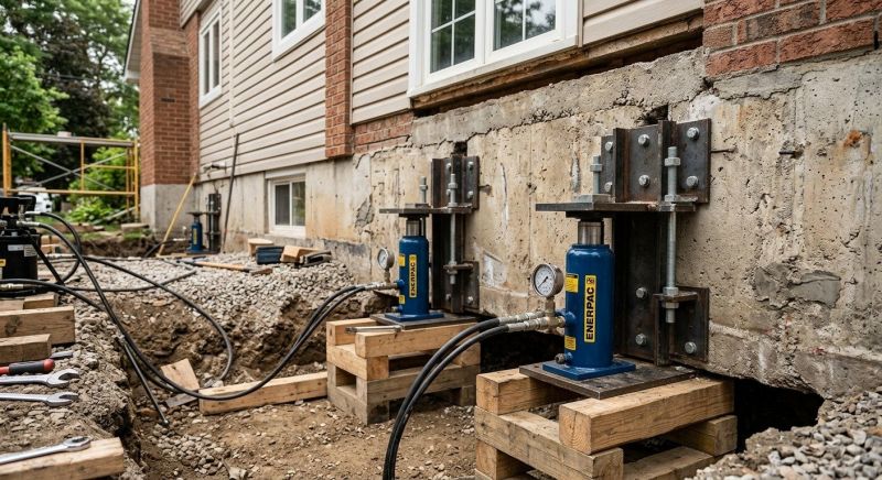 Foundation Jacking in Oxford, CT
