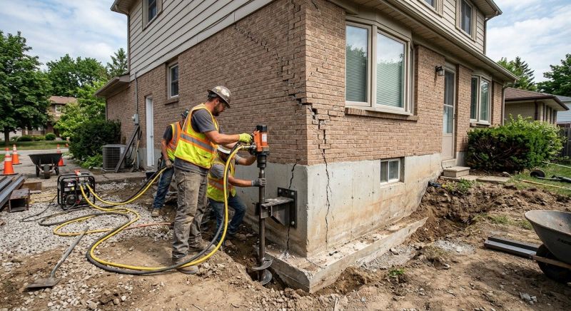 Foundation Lifting in Oakville, CT
