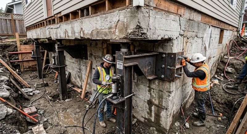 Foundation Lifting in Woodbury, CT