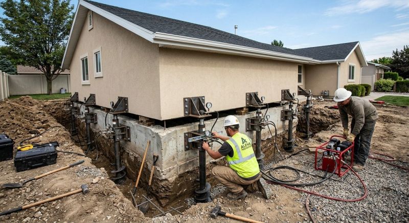 Foundation Pier Leveling in New Haven, CT