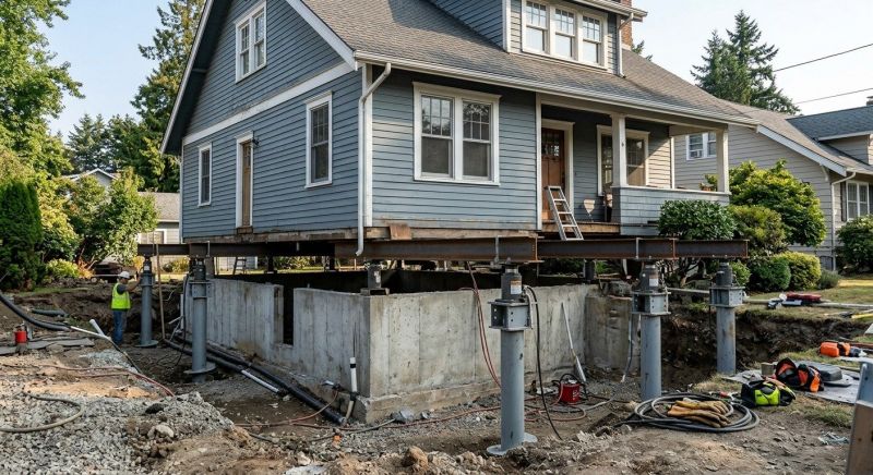 Foundation Raising in Woodbury, CT
