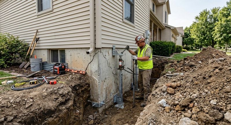 Foundation Stabilizing in Berlin, CT