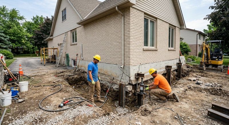 Helical Piers Installation in New Haven, CT