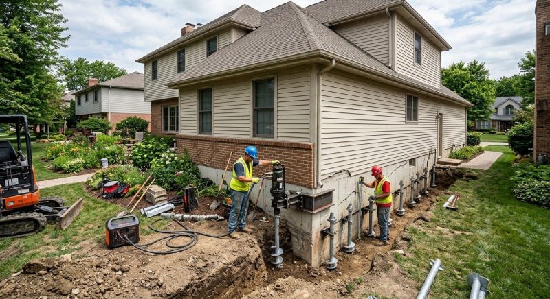 Helical Piers Installation in New Haven, CT