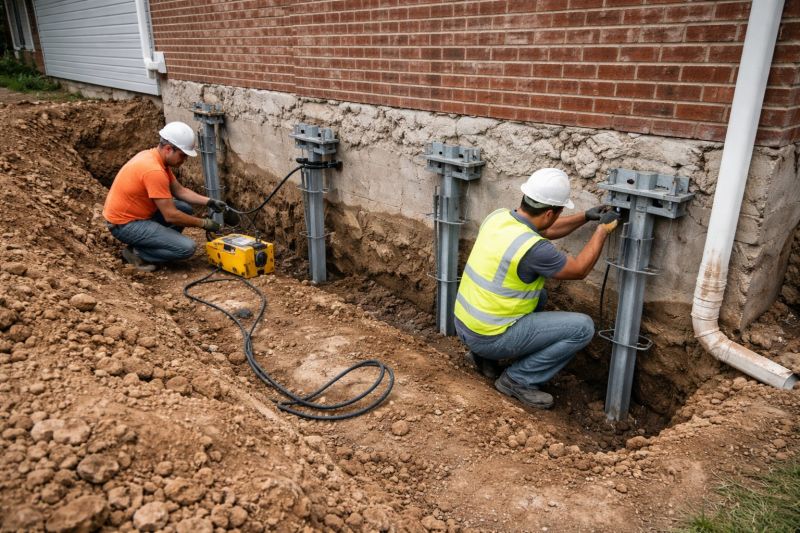 Helical Piers Installation in New Haven, CT