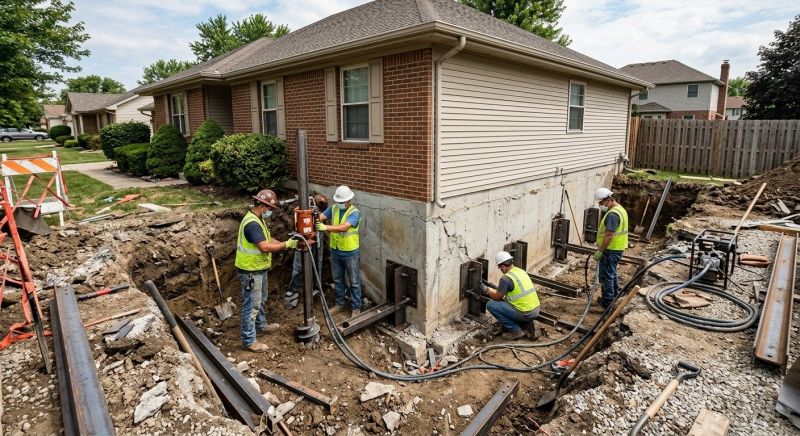 House Foundation Repair in Hamden, CT