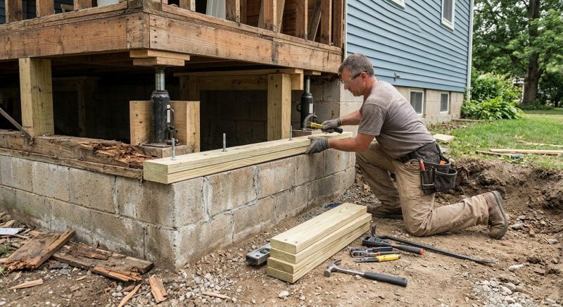 House Foundation Repair in New Haven, CT