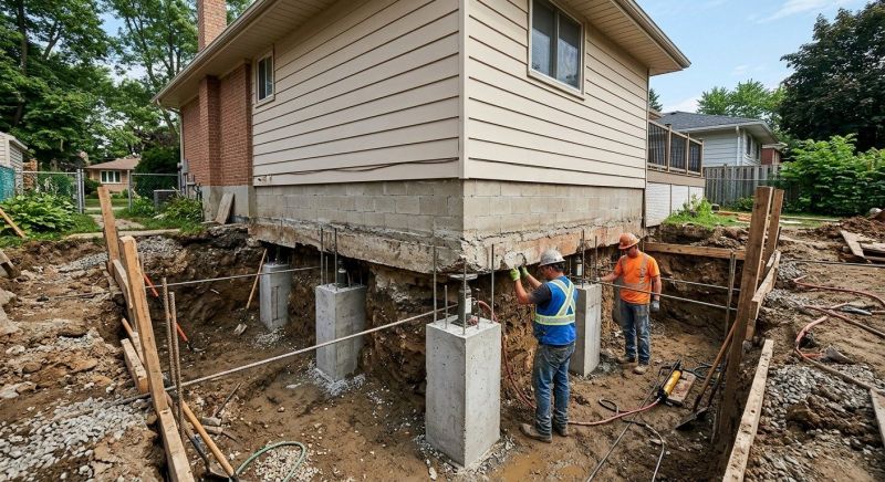 House Underpinning in New Haven, CT