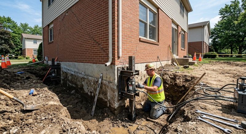Sinking Foundation Repair in Berlin, CT
