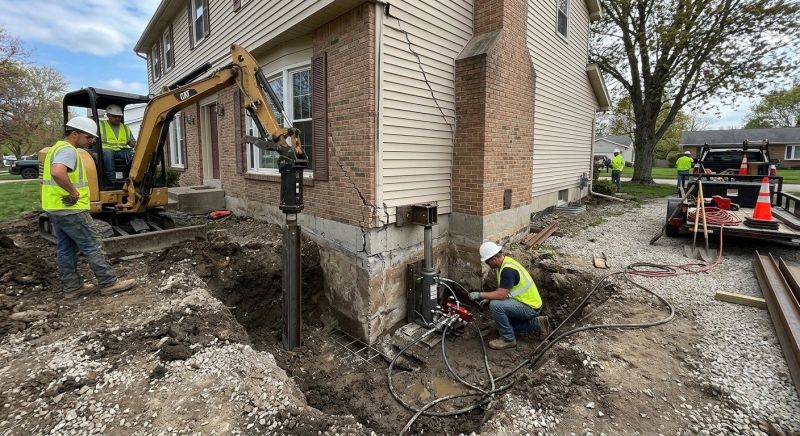Sinking Foundation Repair in Stratford, CT