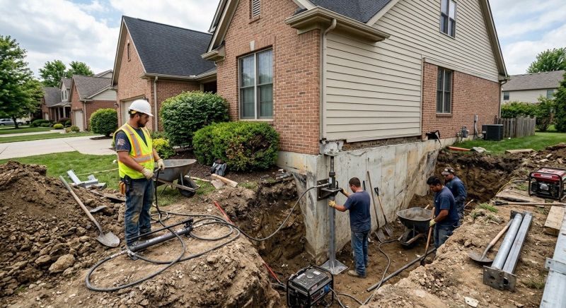Sinking Foundation Repair in Trumbull, CT