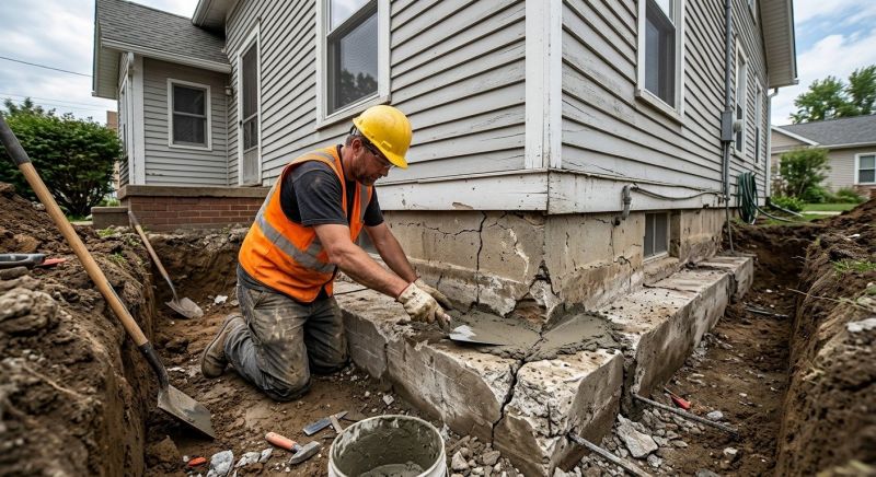 Concrete Foundation Repair in Woodbury, CT